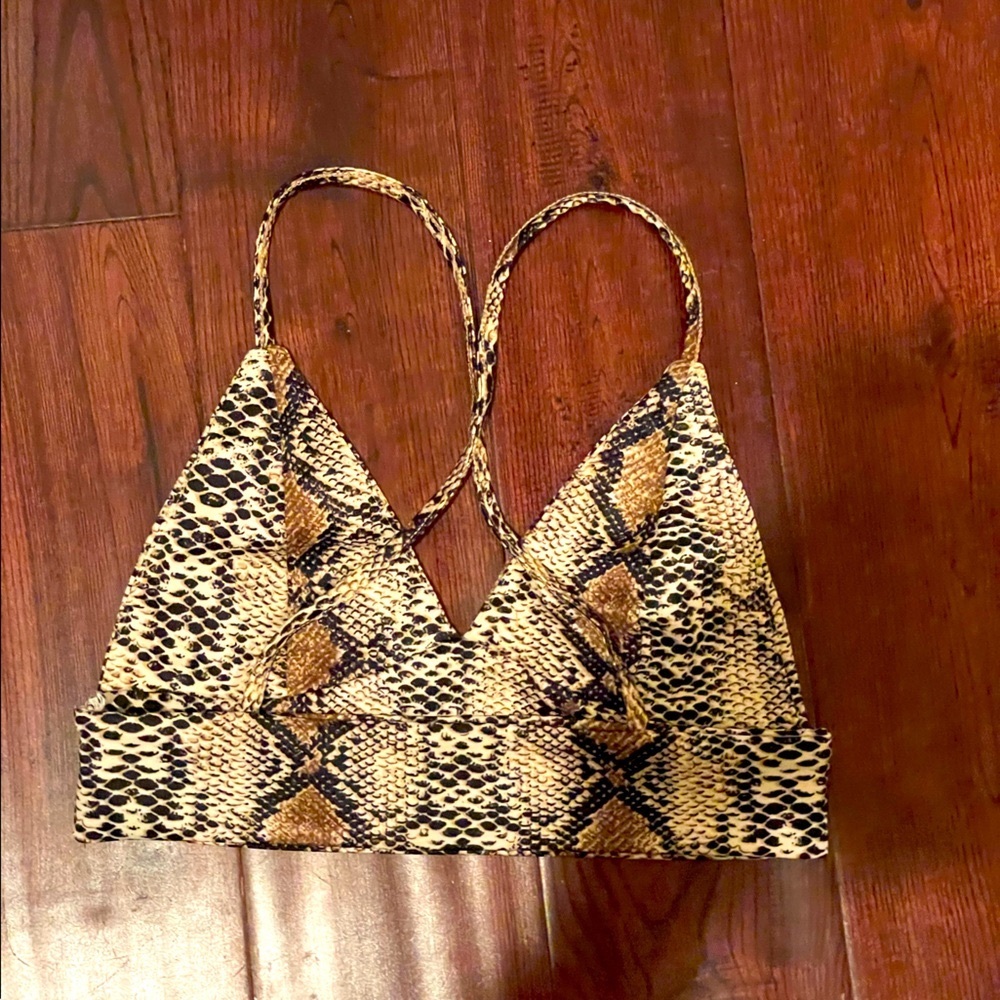 SHEIN snakeskin crop/bra top - Picture 2 of 3